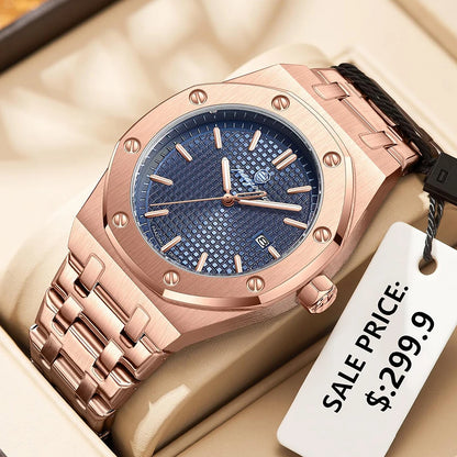 PAAZOMU Top Luxury Man Watch Waterproof Luminous Date Men Watch Stainless Steel Male Clock Sport Fashion Men's Quartz Watches