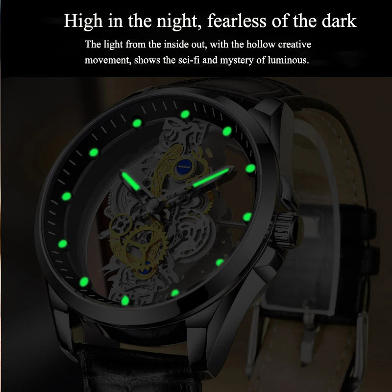 Luxury Men's Business Watches Men Silver Stainless Steel Quartz Watch Male Luminous Clock