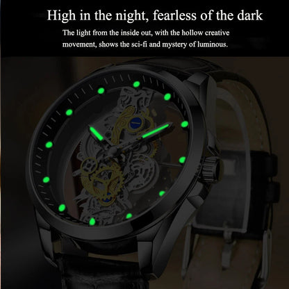 Luxury Men's Business Watches Men Silver Stainless Steel Quartz Watch Male Luminous Clock