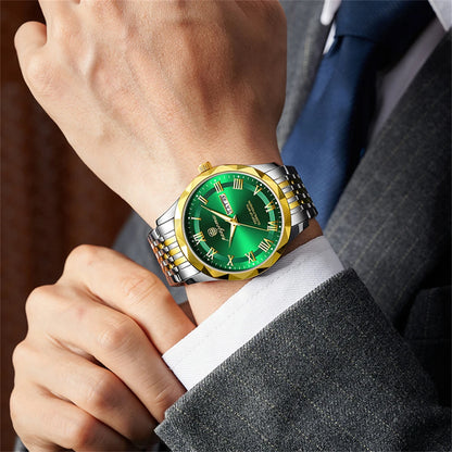 PAAZOMU Luxury Square Man Quartz Watch Waterproof Luminous Date Men's Watch High Quality Stainless Steel Business Men Watches