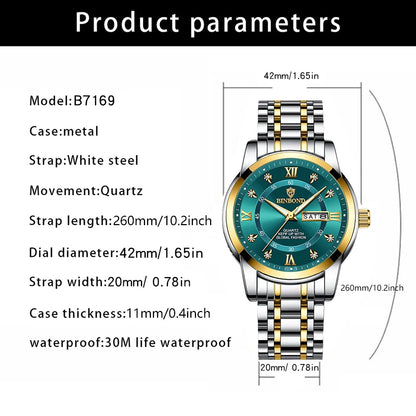 2025 Top Brand Luxury Fashion Diver Watch Men 30ATM Waterproof Date Clock Sport Watches Mens Quartz Wristwatch Relogio Masculino