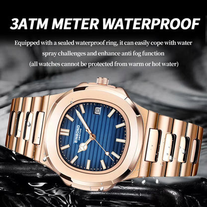 2025 New Top Brand Luxury Fashion Mens Watches Sport Waterproof Simple Ultra-Thin Watches Men Quartz Clock Relogio Masculino+Box