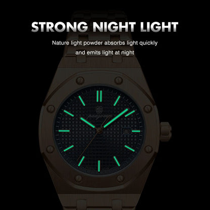 PAAZOMU Top Luxury Man Watch Waterproof Luminous Date Men Watch Stainless Steel Male Clock Sport Fashion Men's Quartz Watches