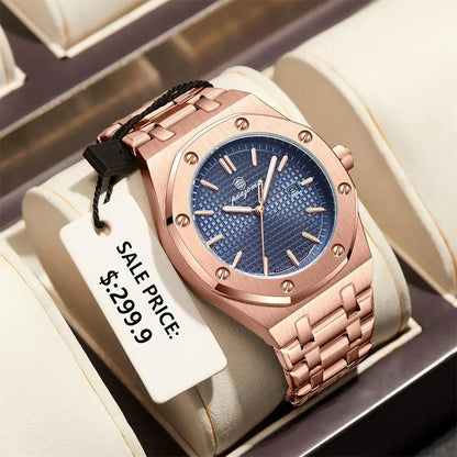 PAAZOMU Top Luxury Man Watch Waterproof Luminous Date Men Watch Stainless Steel Male Clock Sport Fashion Men's Quartz Watches